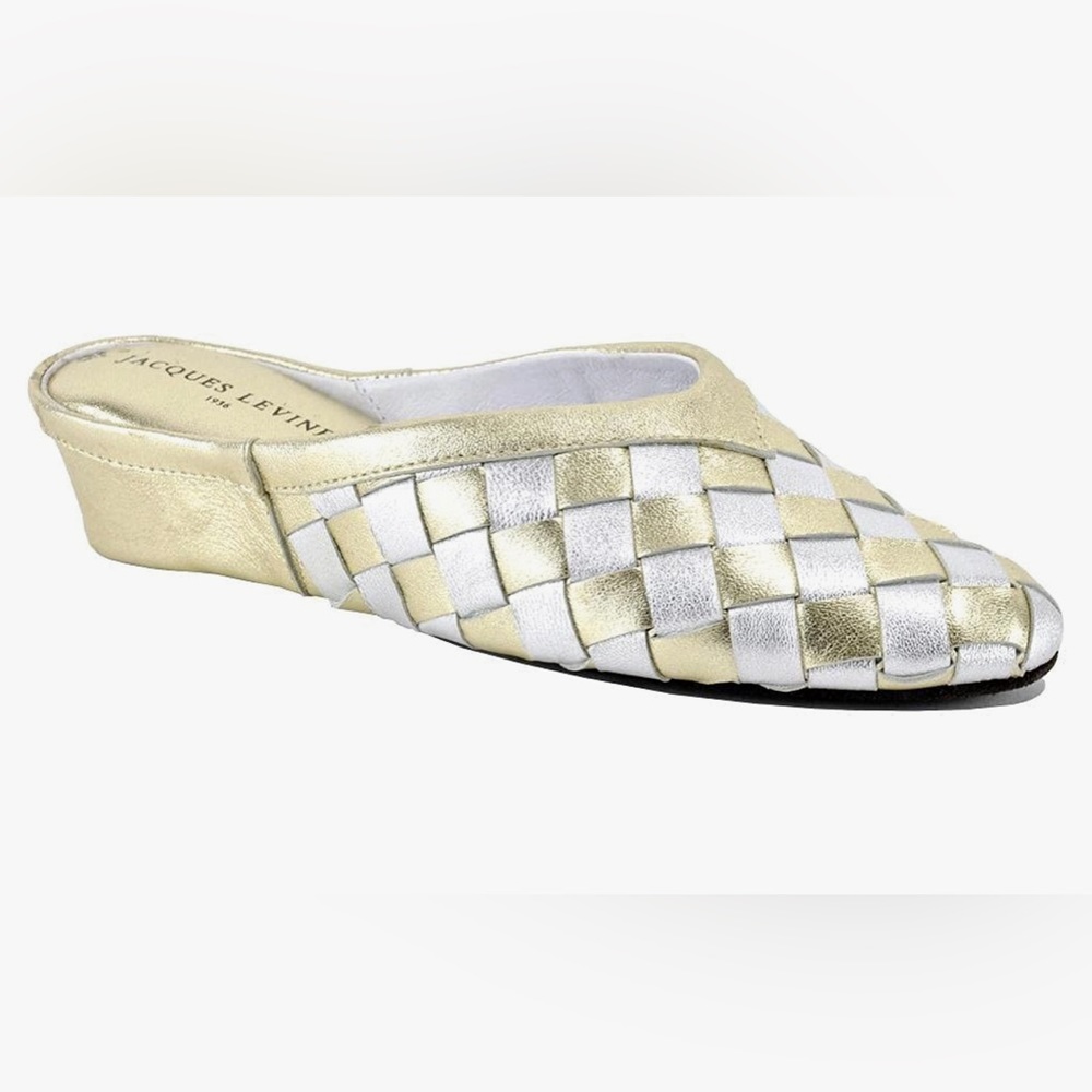 Jacques Levine 4640 Woven Metallic